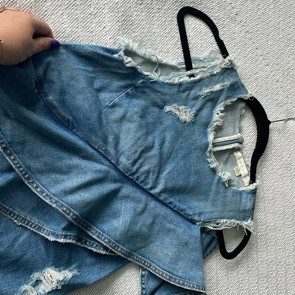 UNIQUE couture Jonathan Simkhai denim dress - Picture 6 of 7